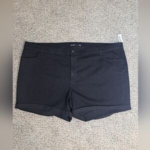 Old Navy Shorts Black Mid Rise Wow Size 28 NWT